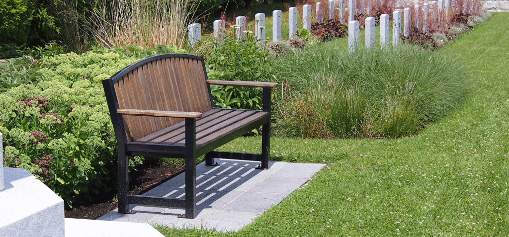 Cemetery-bench